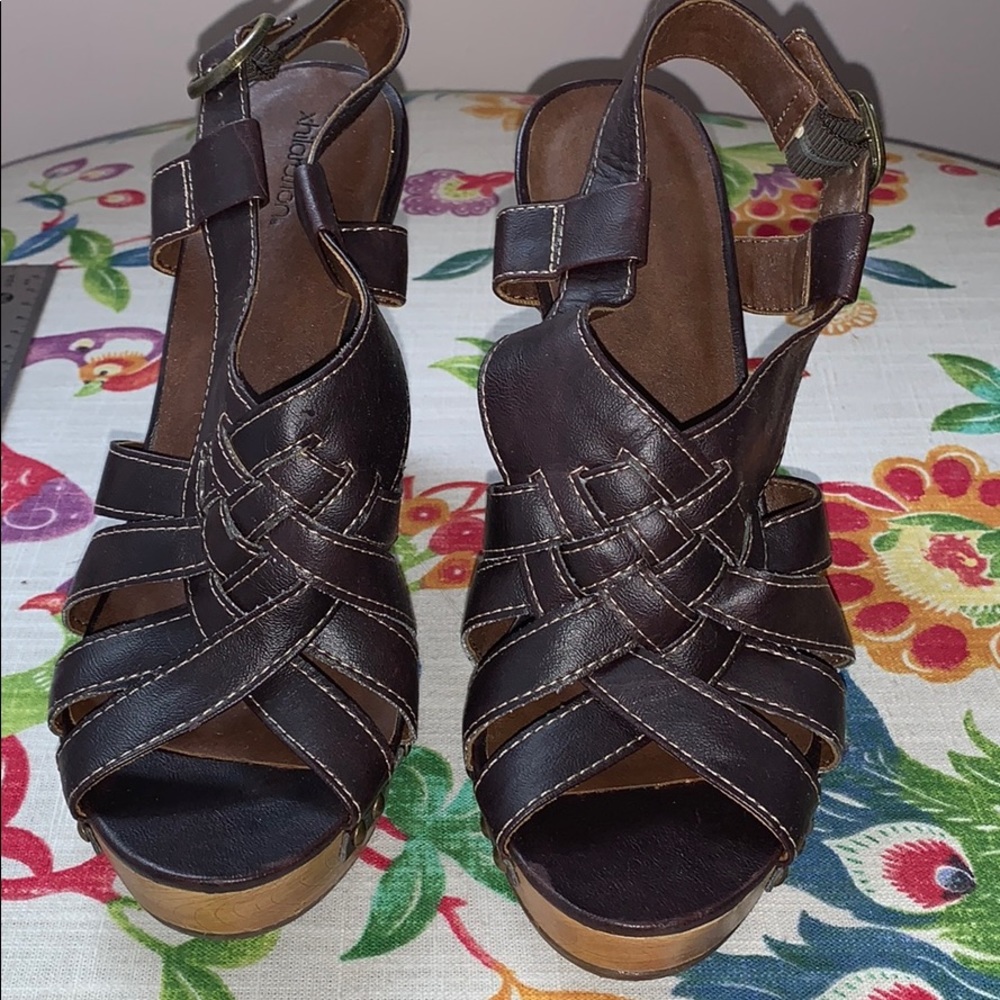 Chocolate Brown Mules
